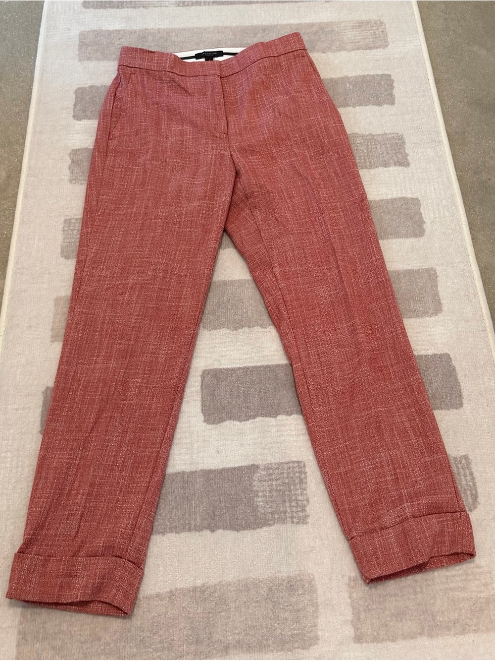 Ann Taylor Textured Rust Chinos